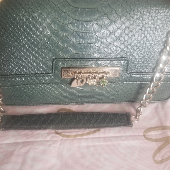 Green alligator clutch - Picture 1 of 8